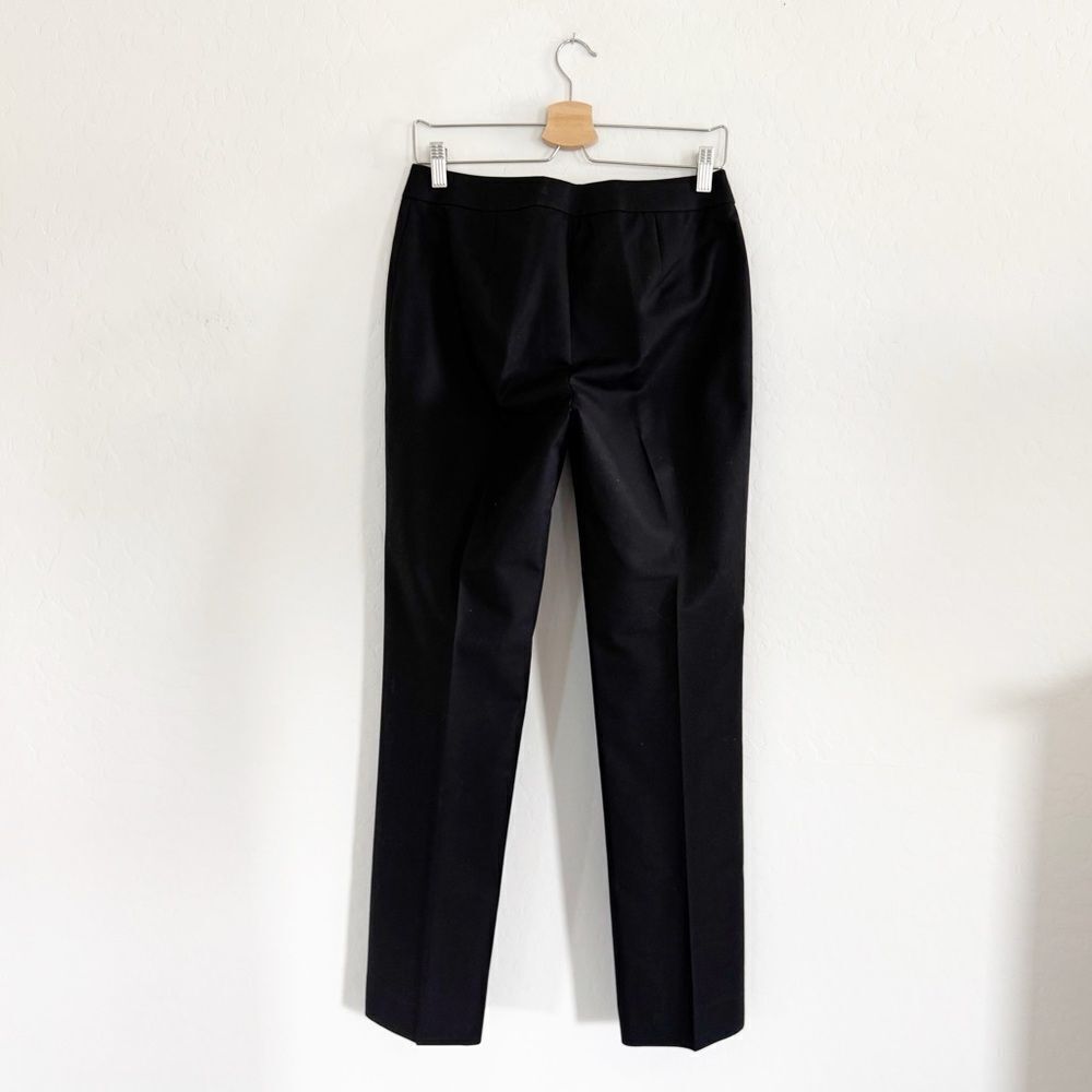 Lafayette 148 Black Barrow Cotton Stretch Pants Size 4 - Picture 4 of 12